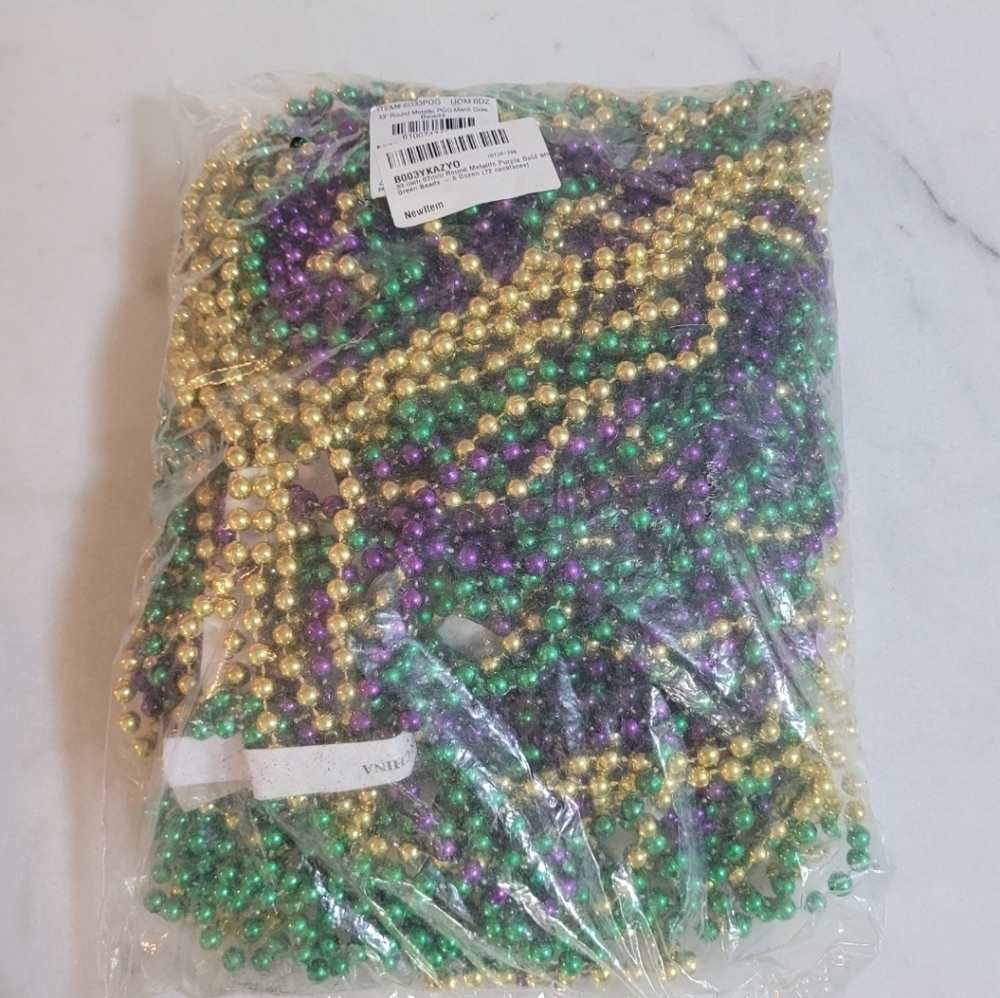 Mardi gras beads